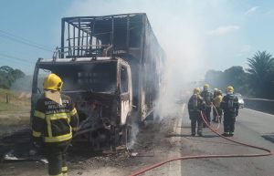BR-101 registra dois incêndios de veículos nesta segunda-feira