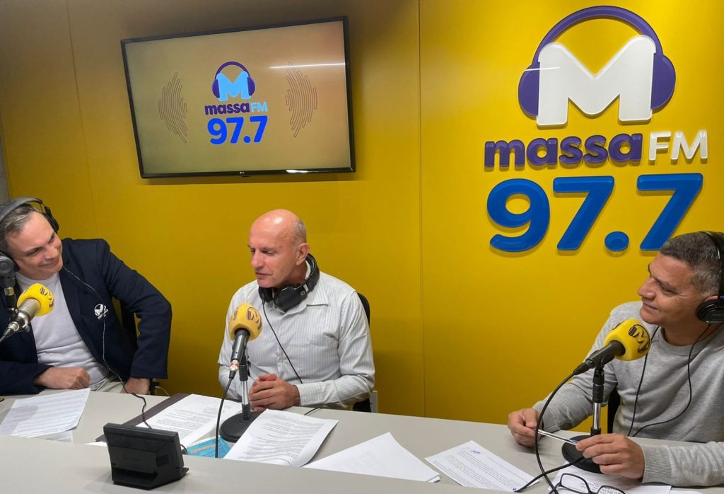 Candidato a prefeito da Capital, Rogério Portanova concede entrevista à Massa FM