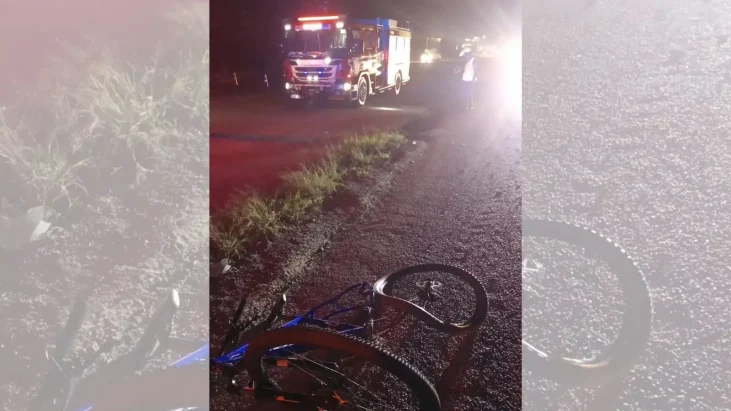 Ciclista morre ao ser atingido por carro em acidente na BR-470