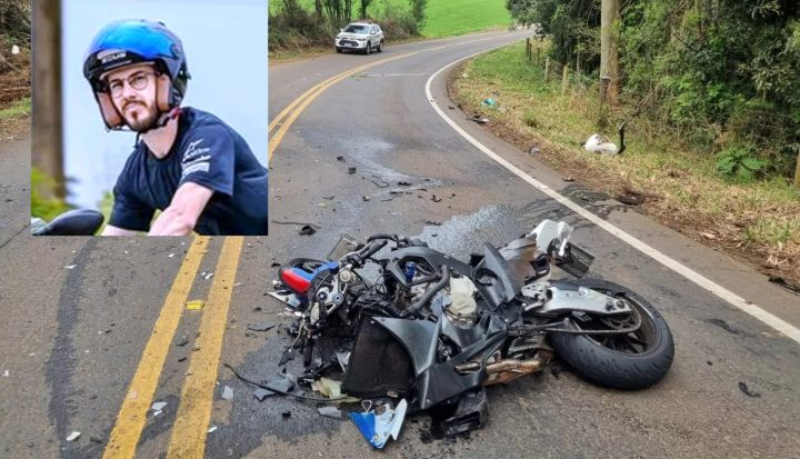 Motociclista do RS de 31 anos morre em acidente no Meio-Oeste