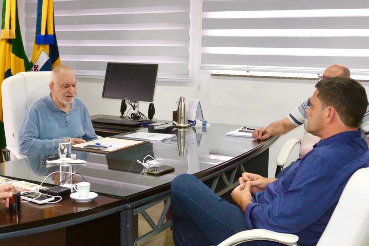 Robison Coelho eleito em Itajaí se reúne com prefeito Volnei para iniciar a transição