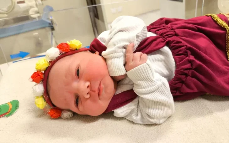 Em Blumenau, bebês nascem no clima da Oktoberfest