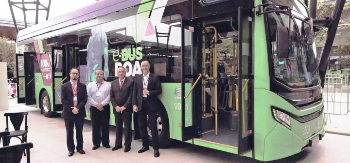 Primeiro ônibus elétrico de Floripa começa a rodar na quinta-feira