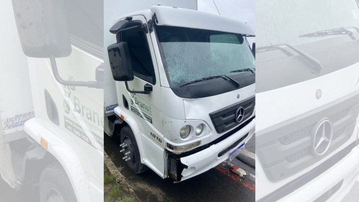 Paraguaio morre atropelado por caminhão na SC-401
