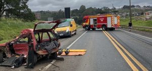 Homem morre em violento acidente na BR-116 em SC