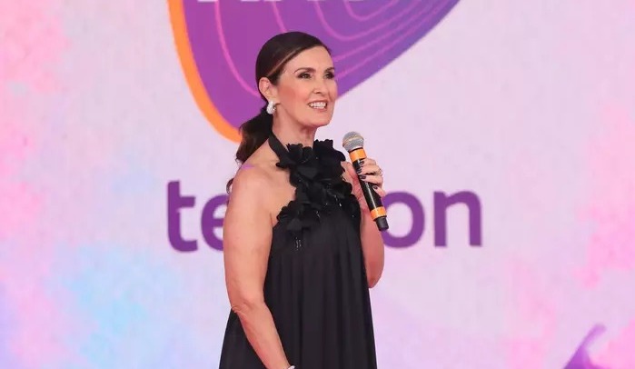 Fátima Bernardes estreia no SBT em participação no Teleton 2024