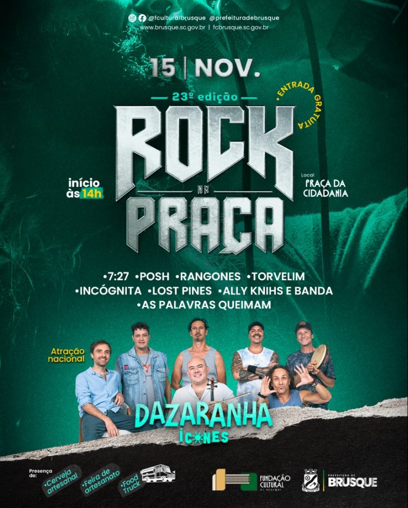 Cartaz Oficial do Rock na Praça