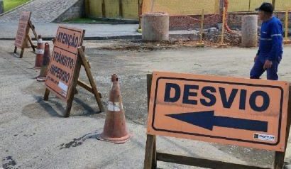 Trecho inicial da Rua Tereza Fischer é interditado a partir desta segunda