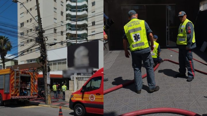 Loja de veículos elétricos pega fogo em Florianópolis