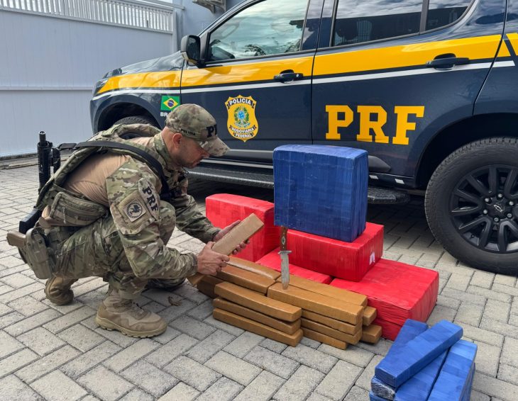 PRF apreende mais de 130 kg de drogas em abordagem no litoral