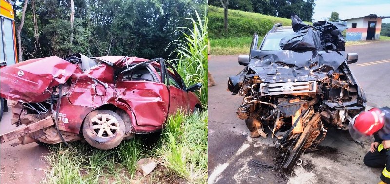 Passageiro morre em acidente na SC-154 e colisão envolve 7 veículos na SC-477