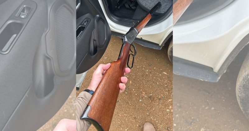 Invasor é baleado e enrolado em bandeira do Brasil
