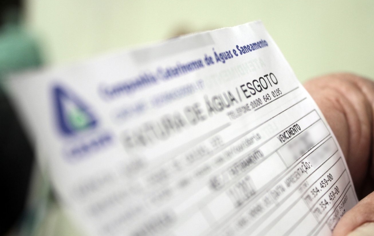 Fatura da CASAN terá reajuste a partir de março