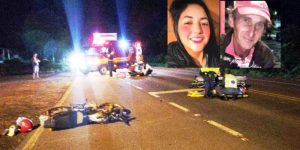 Duas pessoas morrem após colisão entre moto e carro na SC-418