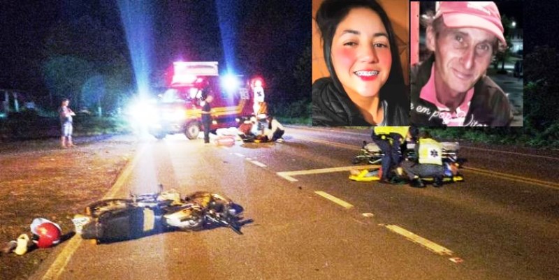 Duas pessoas morrem após colisão entre moto e carro na SC-418