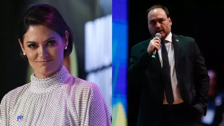 Michelle Bolsonaro expõe mau relacionamento com Carlos Bolsonaro