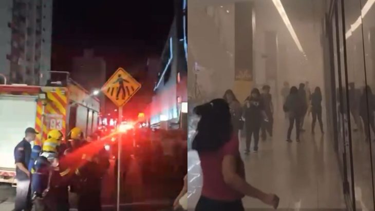 Incêndio em loja de shopping mobiliza  bombeiros em SC