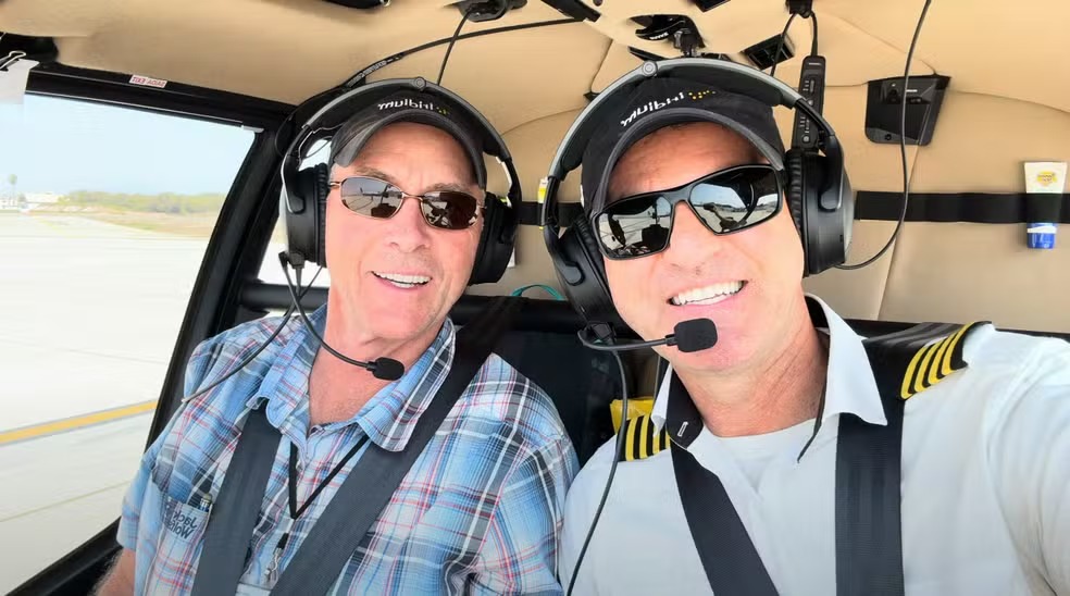 Volta ao mundo mais rápida de helicóptero: empresário de SC entra para o Guiness Book