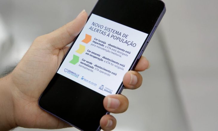 Sistema vai alertar moradores sobre falta de água no Norte de SC