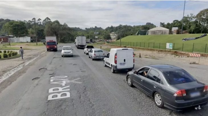 BR-470 será totalmente interditada nesta segunda-feira
