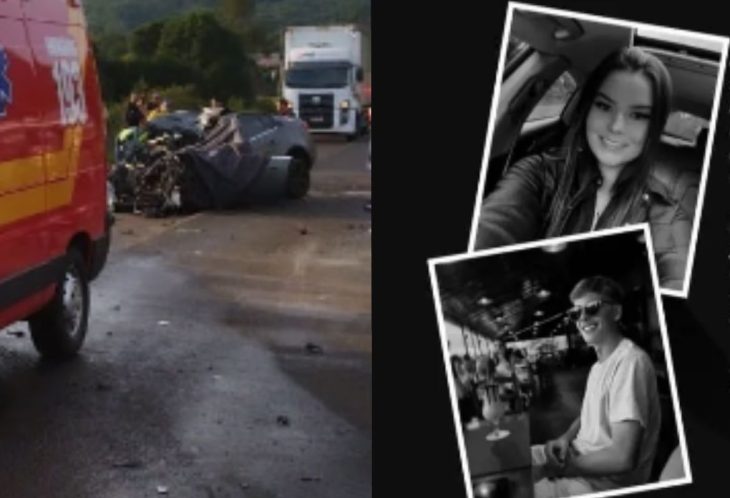 Quem são os dois jovens mortos em grave acidente na BR-282