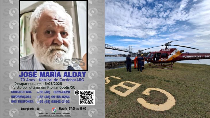 Bombeiros concluem resgate de corpo que pode ser de idoso argentino