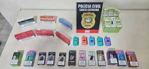 Operação desarticula comércio clandestino de cigarros eletrônicos