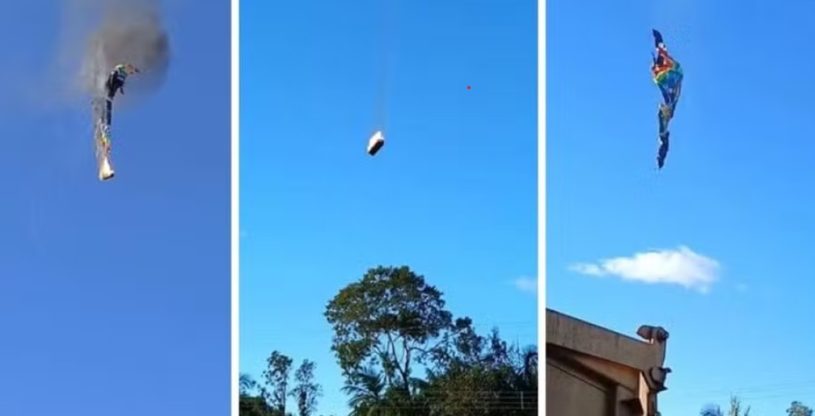 Piloto e empresário podem ser presos por queda de balão; afirma delegado
