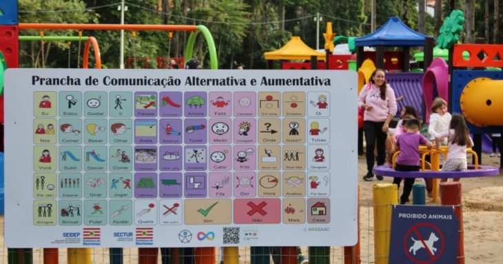 Blumenau é a única cidade em SC com ferramenta de inclusão em parque