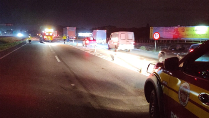 Idosa morre após ser atropelada na BR-470, no Vale do Itajaí