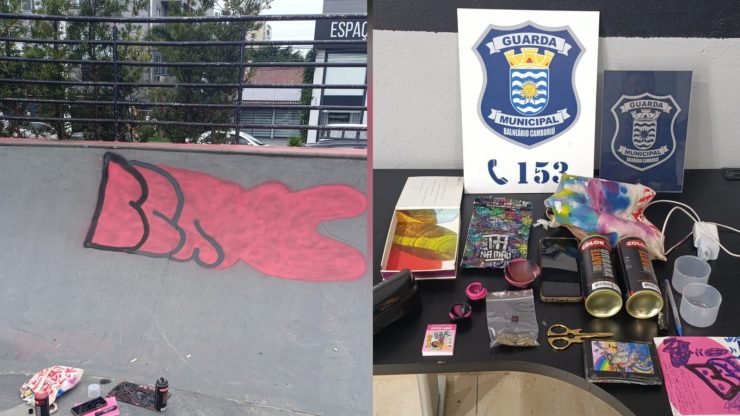 Adolescente é apreendido por pichação de área pública