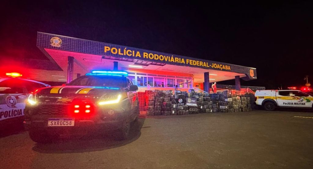 Operação apreende quase 10 toneladas de maconha na BR-282