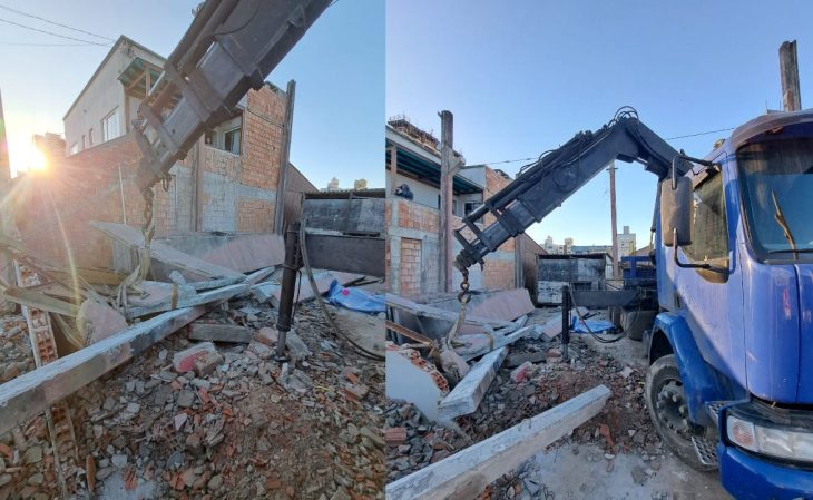 Trabalhador morre ao ser atingido por material de estrutura em colapso; outro fica ferido