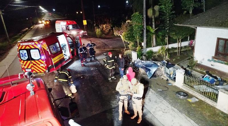 Acidente provoca morte e deixa quatro feridos da mesma família em SC