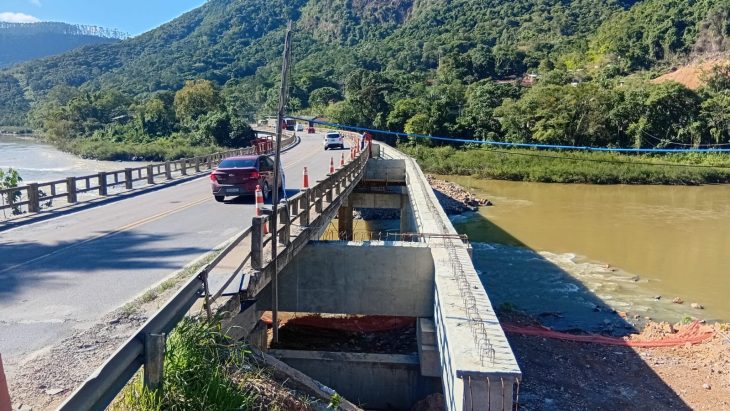 Ponte da BR-470 ficará em obras por três meses; confira alteração