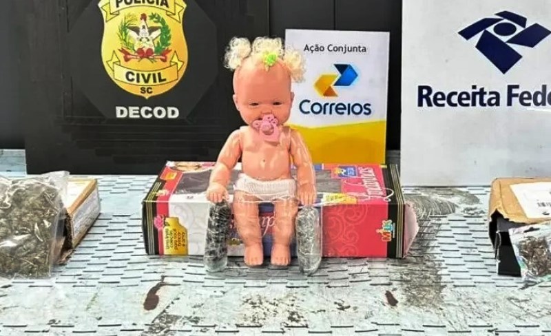 Encomenda suspeita: bebê reborn recheada de haxixe é enviada por meio dos Correios
