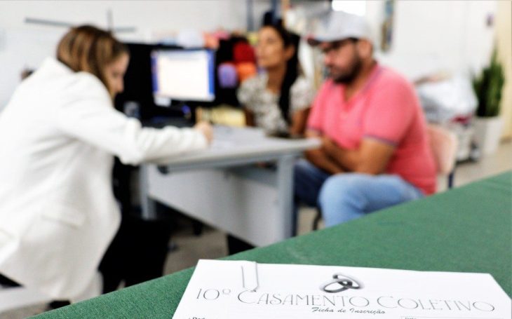 Restam poucas vagas para o casamento coletivo de Blumenau; prazo é antecipado