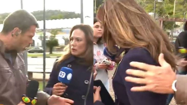 Vídeo: repórter da Band agride jornalista da Record em transmissão ao vivo