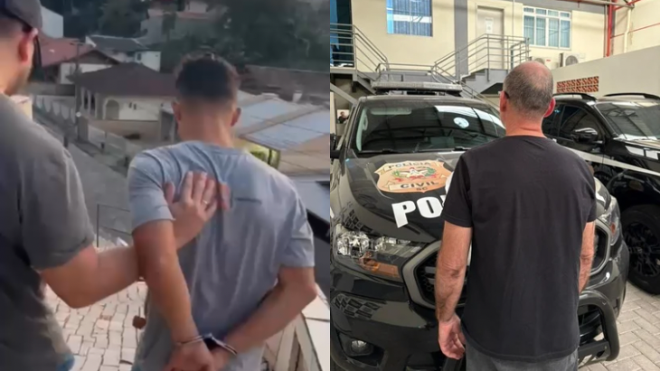 Polícia Civil prende dois foragidos da justiça no Vale do Itajaí