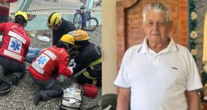 Identificado idoso que morreu ao bater de bicicleta em muro