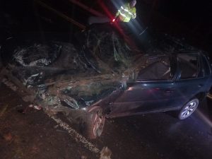Dois acidentes na SC-350 deixam três pessoas feridas