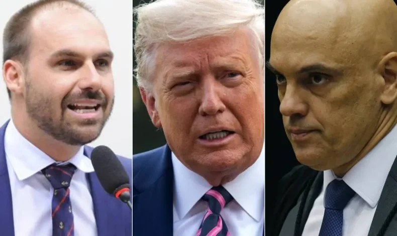 Eduardo Bolsonaro busca nova sanção a Moraes após Trump usar Magnitsky