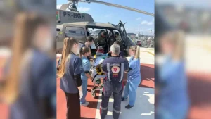 Trabalhador é atingido por peça de cinco toneladas em Joinville
