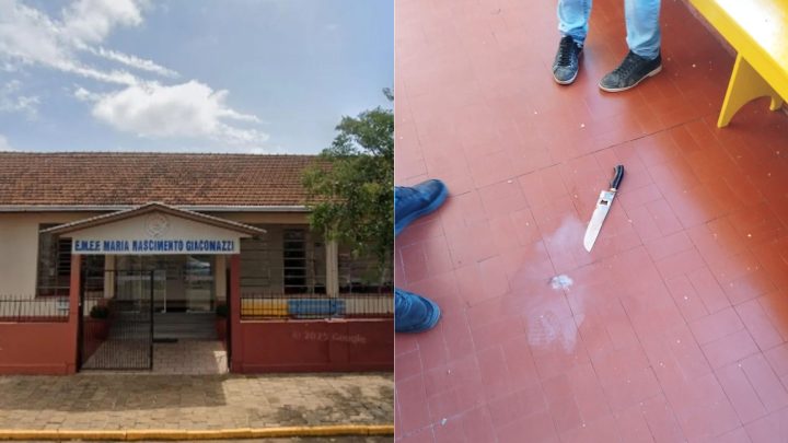 Vídeo: adolescente ataca escola com facão no RS; uma criança morreu