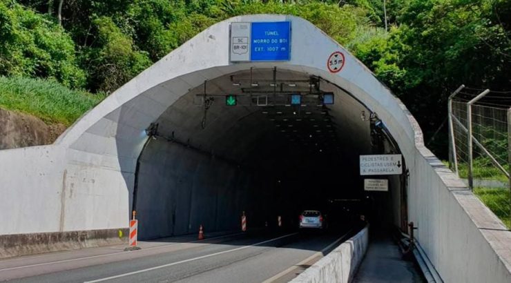 Túnel do Morro do Boi terá novas interdições durante a noite e madrugada