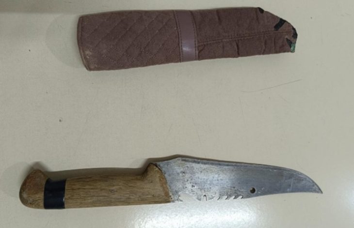 Idoso é preso após ameaçar nora com faca e quebrar janelas