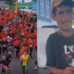 Vídeo: homem bêbado e de chinelo vence corrida e viraliza na internet
