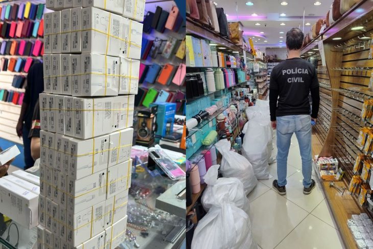 Operação apreende R$ 500 mil em produtos piratas em SC