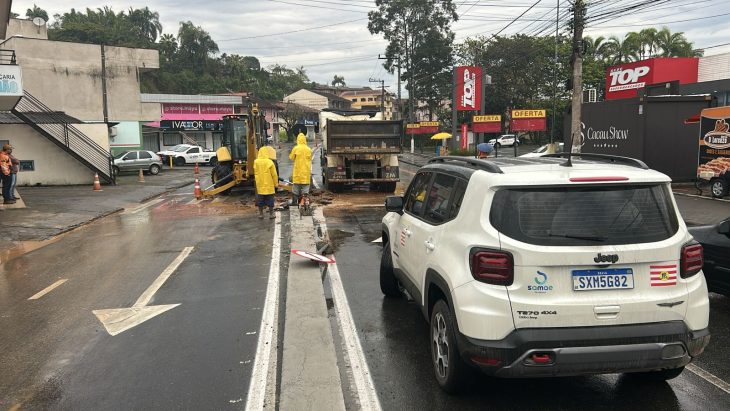 Reparo na rede de abastecimento de água pode afetar bairro de Blumenau