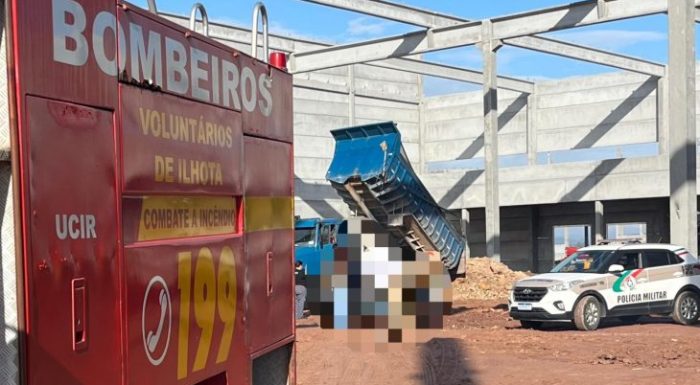 Trabalhador morre atropelado por caminhão durante manobra